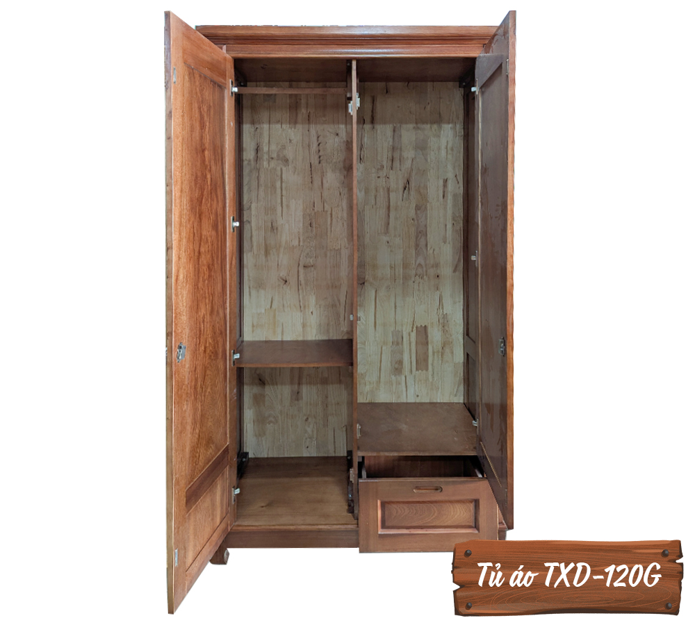 Tủ Áo Gỗ Xoan TXD-120G
