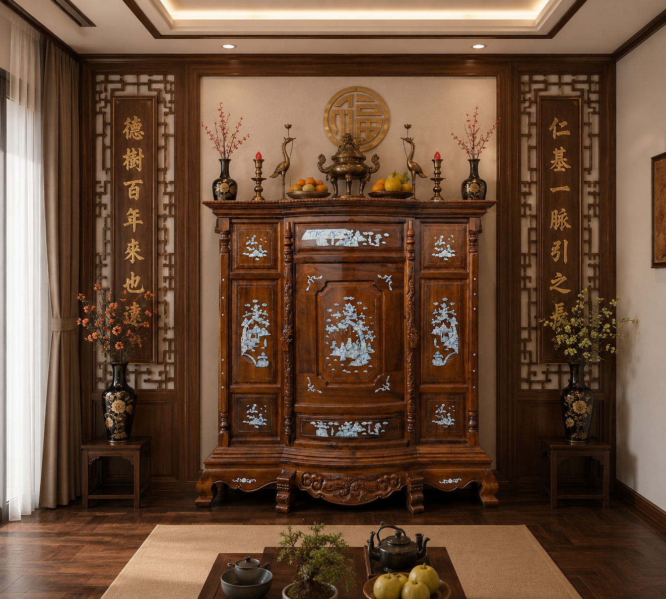 Tủ Thờ Gỗ Tự Nhiên TTNC-150