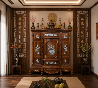 Tủ Thờ Gỗ Tự Nhiên TTNC-150