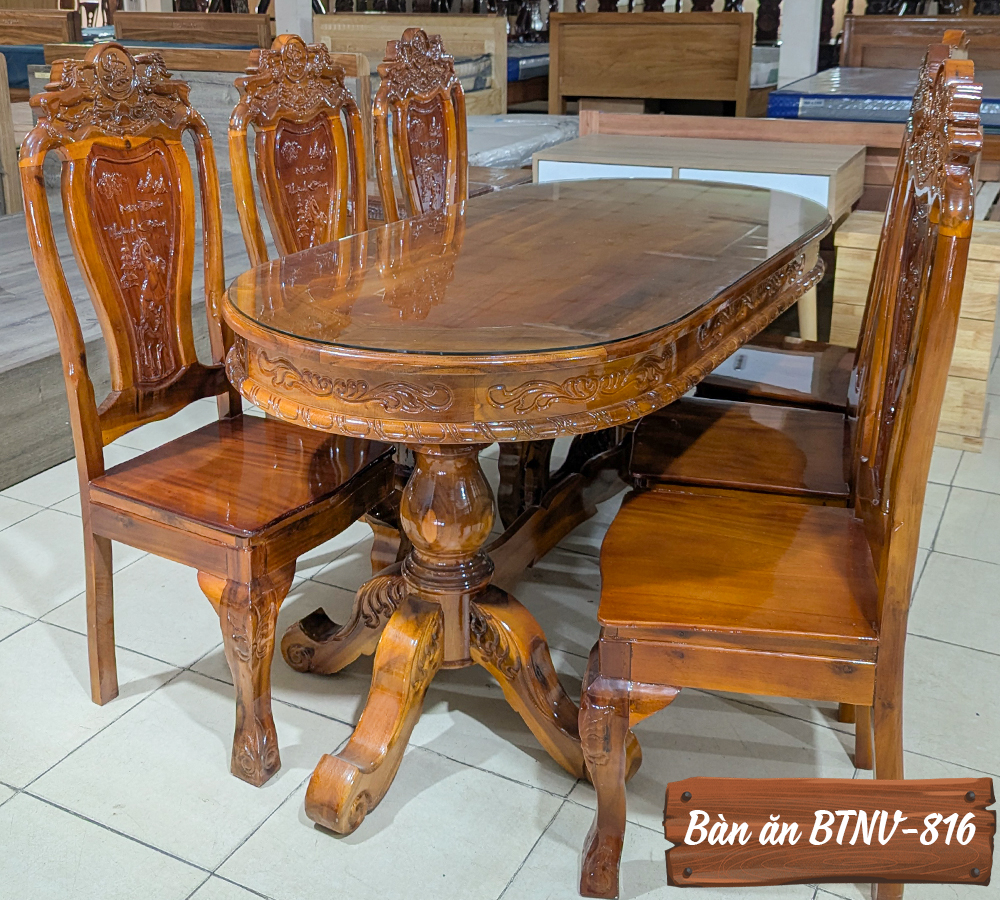 Bàn Ăn Gỗ Tự Nhiên BTNV-816-9