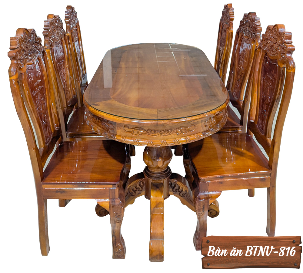 Bàn Ăn Gỗ Tự Nhiên BTNV-816-9