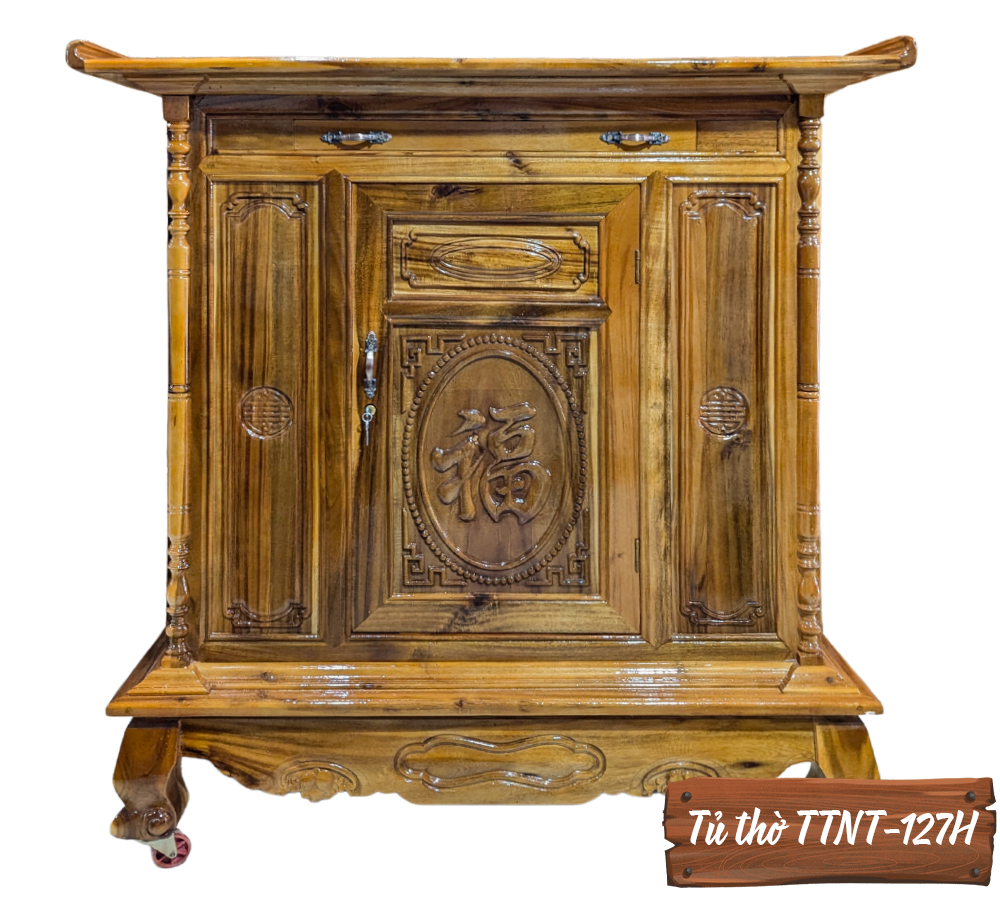 Tủ Thờ Gỗ Tự Nhiên TTNT-127H