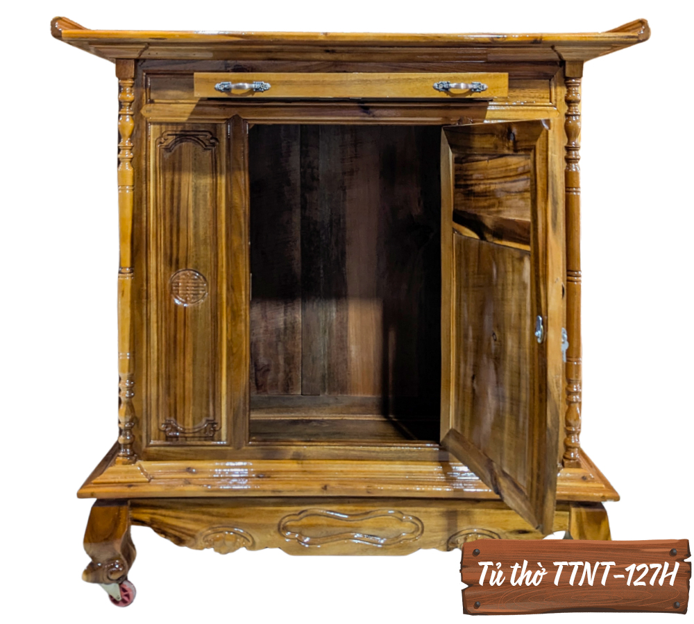Tủ Thờ Gỗ Tự Nhiên TTNT-127H