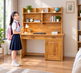 Bàn Học Gỗ Ghép BHGG-120-3