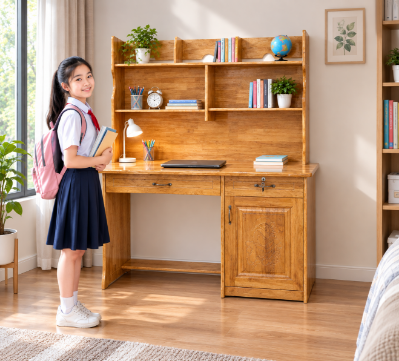 Bàn Học Gỗ Ghép BHGG-120-3