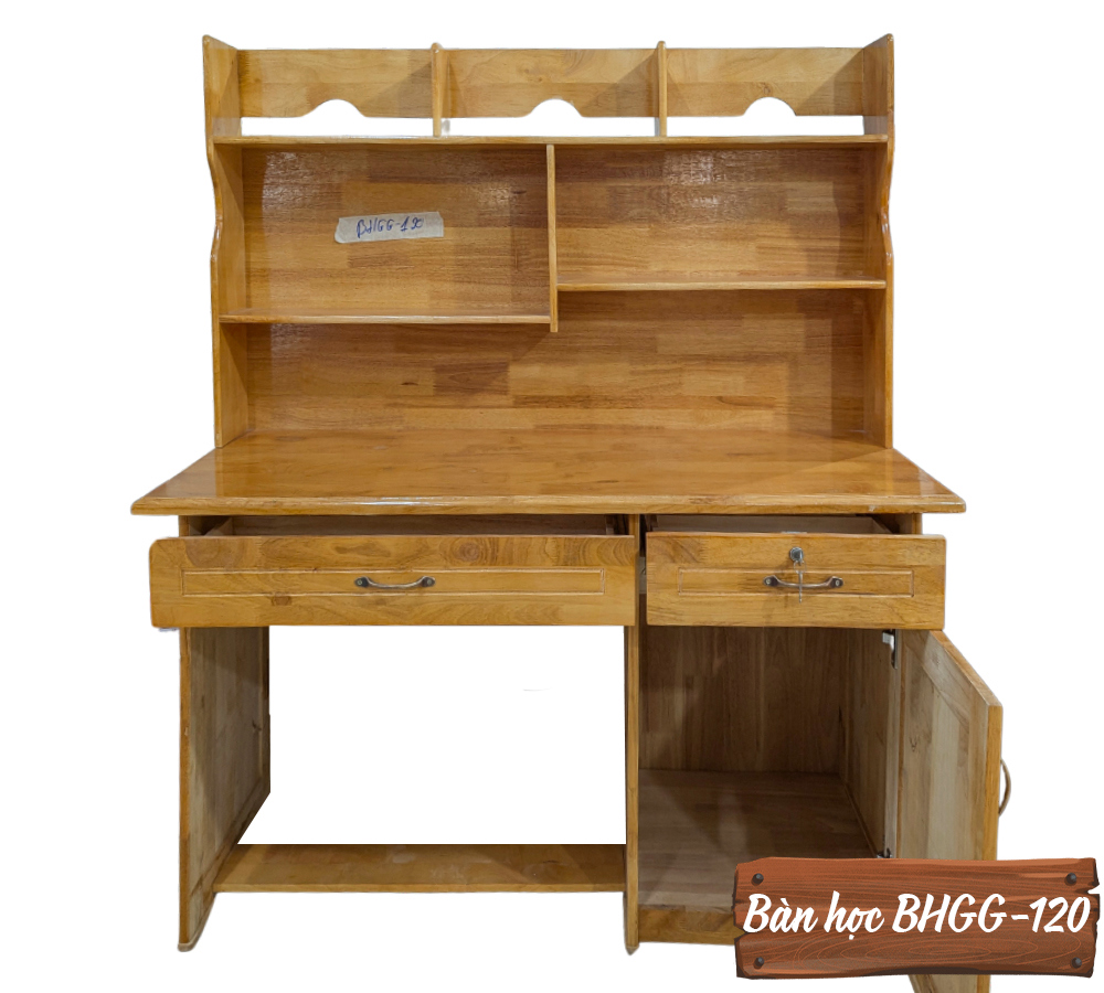 Bàn Học Gỗ Ghép BHGG-120-3