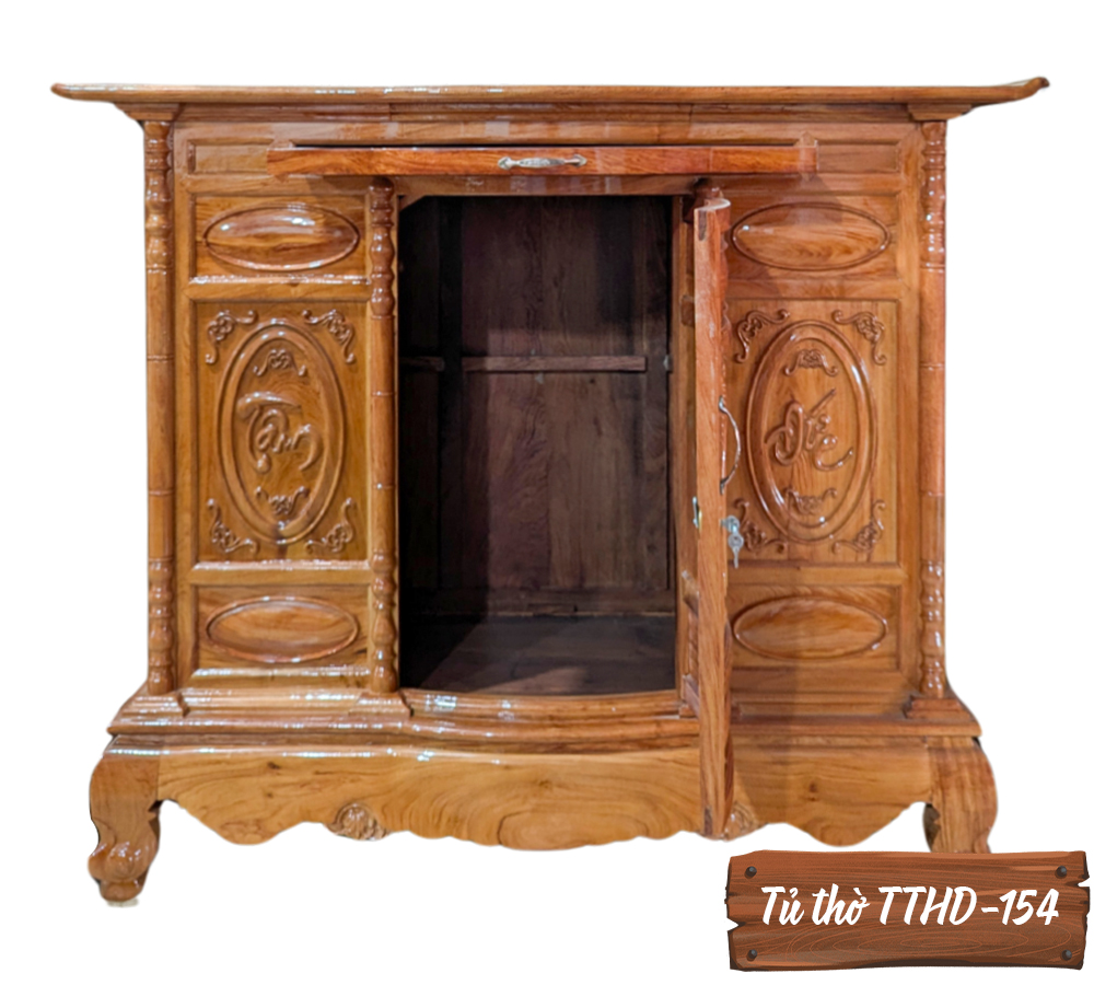 Tủ Thờ Gỗ Hương Đá TTHD-154-5