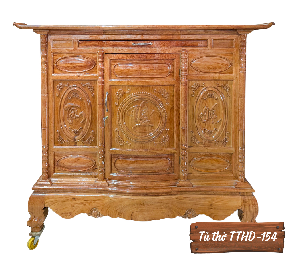 Tủ Thờ Gỗ Hương Đá TTHD-154-5